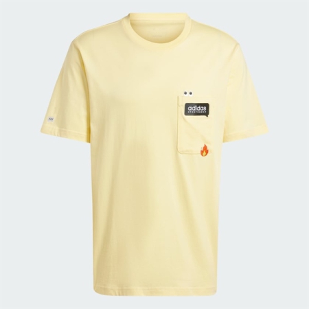 ÁO THUN THỜI TRANG ADIDAS HOẠ TIẾT BỎ TÚI REMOJI "IY0736"