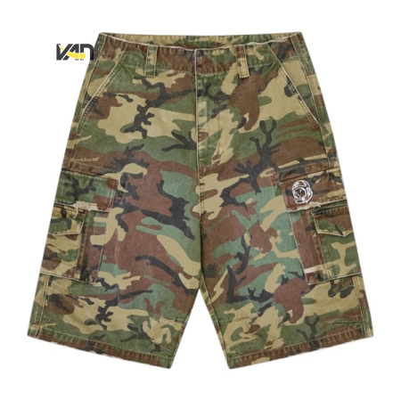 QUẦN NGẮN THỜI TRANG ICE CREAM BBC CAMO DENIM