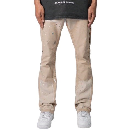 QUẦN DÀI MNML B243 FLARE DENIM - KEM " M2023-D909-KHA-28 "