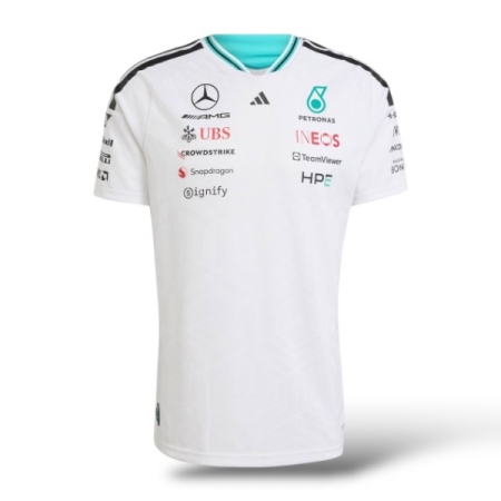 ÁO ĐẤU CÔNG THỨC 1 ADIDAS MERCEDES AMG PETRONAS FORMULA 1 TEAM - TRẮNG