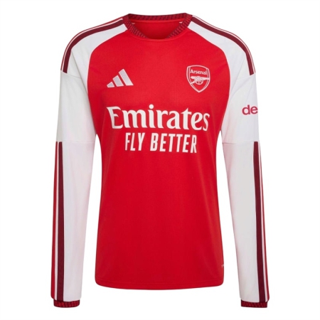 ÁO BÓNG ĐÁ ADIDAS ARSENAL SÂN NHÀ 26/27 TAY DÀI FAN VERSION - ĐỎ “KB9950”