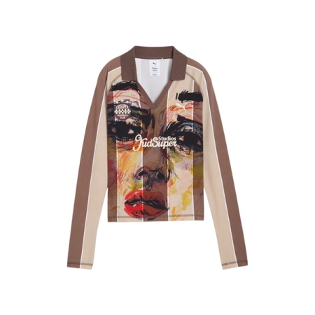 ÁO THUN TAY DÀI NỮ PUMA X KIDSUPER - NÂU “632369-65”