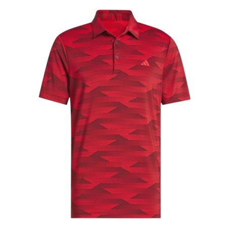 ÁO THỂ THAO POLO ADIDAS GOLF KẺ SỌC ULTIMATE365 - ĐỎ "JF4899"