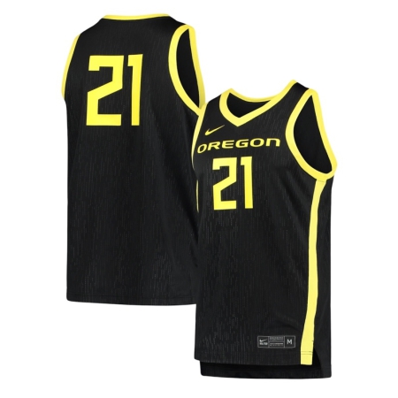 ÁO BÓNG RỔ NIKE OREGON DUCKS #21 - ĐEN “CZ6583-010”