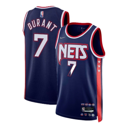 ÁO BÓNG RỔ NIKE BROOKLYN NETS NAMESET DURANT #7 - XANH “DB4055-492”