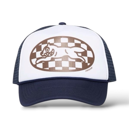 NÓN THỜI TRANG ICECREAM BBC CHECKER RUNNING DOG TRUCKER CAP - TRẮNG