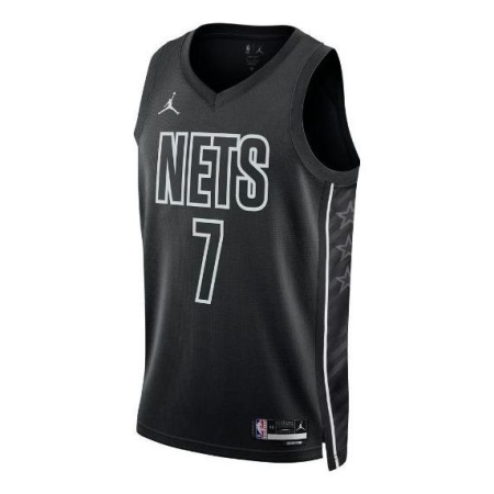 ÁO BÓNG RỔ NIKE X JORDAN NBA BROOKLYN NETS NAMESET DURANT #7 - ĐEN “DO9518-011”