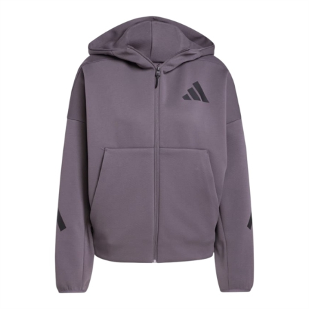 ÁO KHOÁC NỮ ADIDAS ZNE FULL ZIP - XÁM “JD5985”
