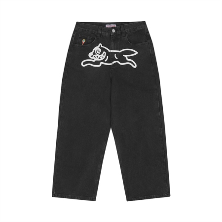 QUẦN DÀI NAM ICECREAM BBC RUNNING DOG TRIPLE SCOOP DENIM PANTS - ĐEN