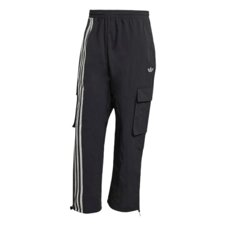 QUẦN DÀI THỜI TRANG NAM ADIDAS FRONT STRIPES WOVEN CARGO TRACKSUIT BOTTOMS - ĐEN “JV9892”