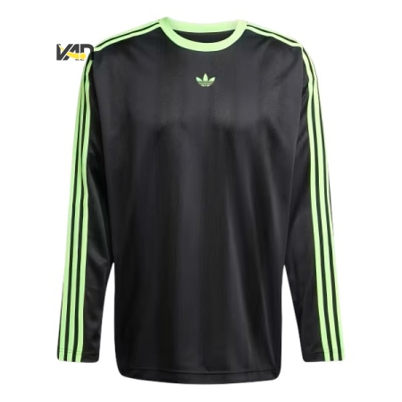 ÁO THỜI TRANG TAY DÀI ADIDAS JACQUARD ADICOLOR - ĐEN “JX1518”