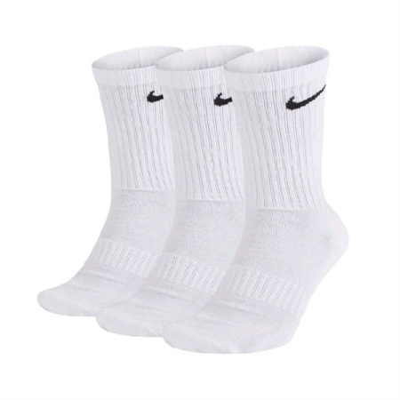 TẤT/VỚ NIKE EVERYDAY CUSHIONED TRAINING CREW SOCKS ( 3 PAIRS ) - TRẮNG " SX7664-100 "