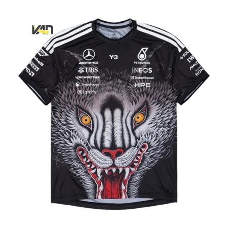 ÁO ĐẤU CÔNG THỨC 1 ADIDAS MERCEDES AMG PETRONAS Y3 - ĐEN “KT2226”