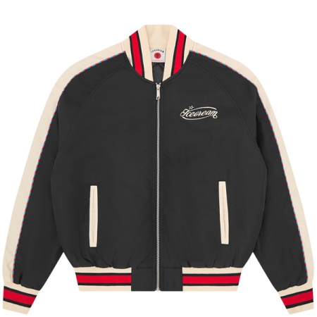 ÁO KHOÁC NAM ICECREAM BBC RUNNING DOG SATIN BOMBER JACKET - ĐEN