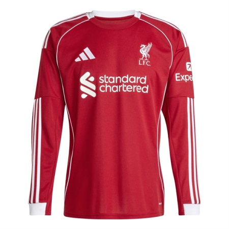 ÁO BÓNG ĐÁ ADIDAS LIVERPOOL 25/26 SÂN NHÀ TAY DÀI - FAN VERSION "JV6456"