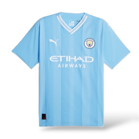ÁO BÓNG ĐÁ PUMA SÂN NHÀ MANCHESTER CITY 23/24 PLAYER - XANH “770437-01”