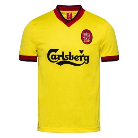 ÁO BÓNG ĐÁ NAM LFC ADULTS RETRO SÂN KHÁCH 97-98 -VÀNG