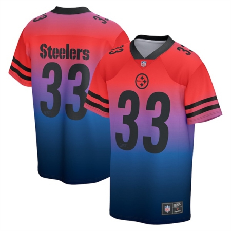 ÁO BẦU DỤC PITTSBURGH STEELERS GRADIENT NFL FOUNDATION - ĐỎ XANH “026R-09XS-7L-LFV”