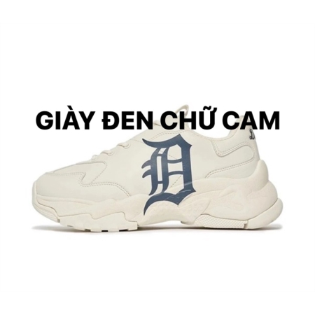 GIÀY MLB CHUNKY ĐEN CHỮ CAM DETROIT