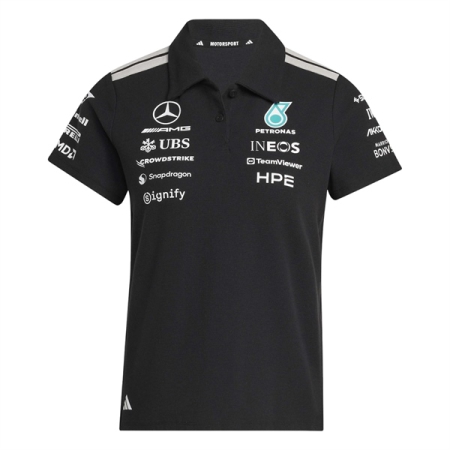 ÁO POLO ADIDAS NỮ MERCEDES - AMG PETRONAS FORMULA ONE TEAM - ĐEN - "KE5525"