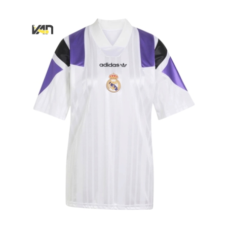 ÁO BÓNG ĐÁ ADIDAS CLB REAL MADRID EQT LIFESTYLE - TRẮNG “KG2982”