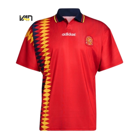 ÁO BÓNG ĐÁ ADIDAS ĐTQG TÂY BAN NHA SÂN NHÀ 1994 RETRO - ĐỎ "JN3707"