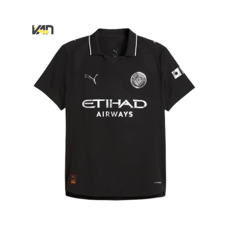 ÁO BÓNG ĐÁ PUMA CLB MANCHESTER CITY SÂN KHÁCH 25/26 PLAYER VERSION ( FULLBOX ) - ĐEN “780885-02”