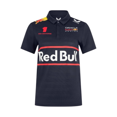 ÁO ĐẤU TAY ĐUA POLO REDBULL TEAMLINE MAX VERSTAPPEN - XANH “TM10296SD-020”