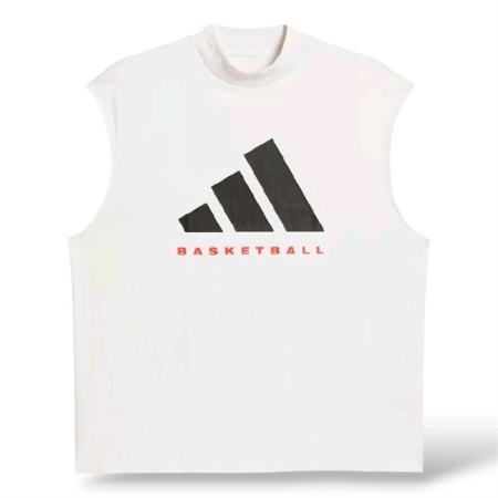 ÁO THUN BÓNG RỔ KHÔNG TAY ADIDAS ( UNISEX ) - TRẮNG " IW5648 "