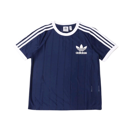 ÁO THUN ADIDAS KẺ 3 SỌC NHỎ ADICOLOR NỮ - XANH NAVY - “IY7228”