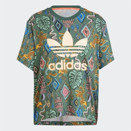 ÁO THUN THỜI TRANG ADIDAS BA LÁ ADIDAS X FARM RIO - XANH LÁ "IW0795"