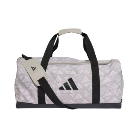 TÚI THỂ THAO ADIDAS DUFFEL LINEAR MONOGRAM GRAPHIC MEDIUM - TRẮNG “JX1251”