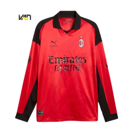ÁO BÓNG ĐÁ PHIÊN BẢN GIỚI HẠN PUMA AC MILAN X SLAM JAM LONG SLEEVE SHIRT - ĐỎ “787636-02”
