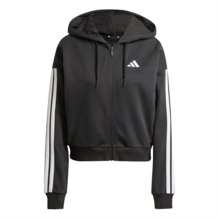 ÁO KHOÁC THỜI TRANG NỮ ADIDAS LIFESTYLE ESSENTIALS 3 STRIPES - ĐEN “JE0052”