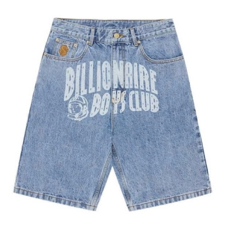 QUẦN NGẮN BILLIONNAIRE BOYS CLUB FADED ARCH LOGO DENIM - XANH