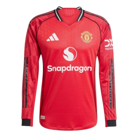 ÁO BÓNG ĐÁ ADIDAS MANCHESTER UNITED 25/26 SÂN NHÀ TAY DÀI PLAYER VERSION - ĐỎ " JP3022 "
