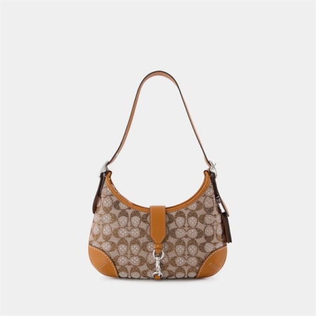 TÚI XÁCH COACH HAMPTONS HOBO BAG IN CRYSTAL SIGNATURE JACQUARD CW654