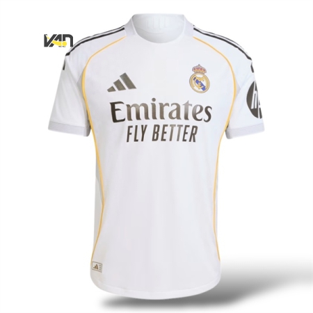 ÁO BÓNG ĐÁ SÂN NHÀ REAL MADRID 25/26 PLAYER - TRẮNG " JV5918 "