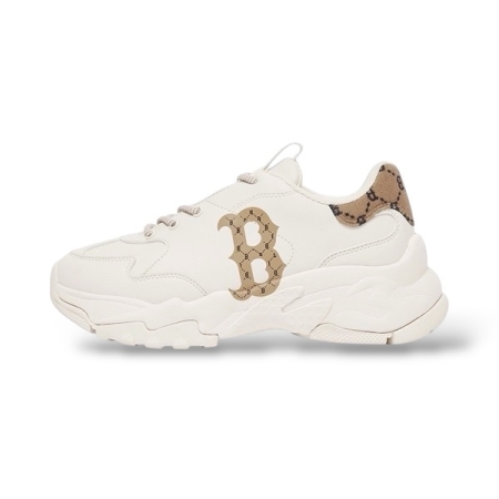 GIÀY THỜI TRANG MLB CHUNKY MONOGRAM BOSTON - TRẮNG - “ 3ASHCM11-N”