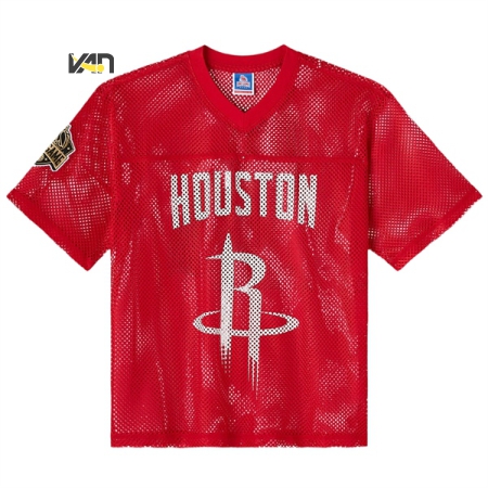 ÁO ĐẤU THỜI TRANG OVO x NBA HOUSTON ROCKETS - ĐỎ " HRR-02 "