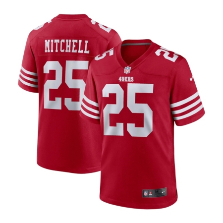 ÁO BẦU DỤC NIKE SAN FRACISCO 49ERS NAMESET MITCHELL #25 - ĐỎ “87NM-SAGH-8BF-2Z0”