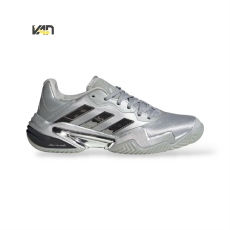 GIÀY TENNIS/PICKLEBALL ADIDAS BARRICADE 13 SILVER EDITION - XÁM “JR4223”