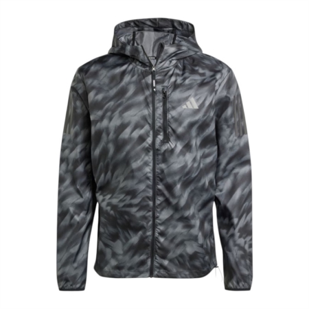 ÁO KHOÁC ADIDAS NAM IN TOÀN BỘ OWN THE RUN - ĐEN “JN6327”