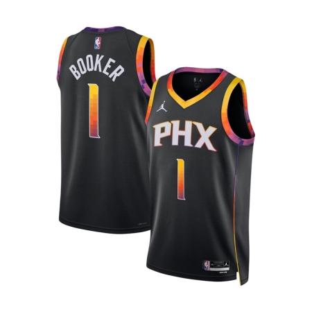 ÁO BÓNG RỔ JORDAN PHOENIX SUNS NAMESET BOOKER #1 - ĐEN “DO9540-012”