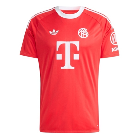 ÁO BÓNG ĐÁ ADIDAS CLB BAYERN MUNICH 2025/26 THIRD GK - ĐỎ “JN8517”