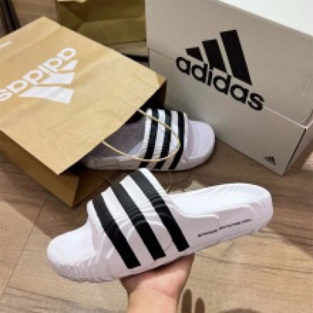 DÉP ADIDAS AD22 TRẮNG SỌC ĐEN SIZE 12