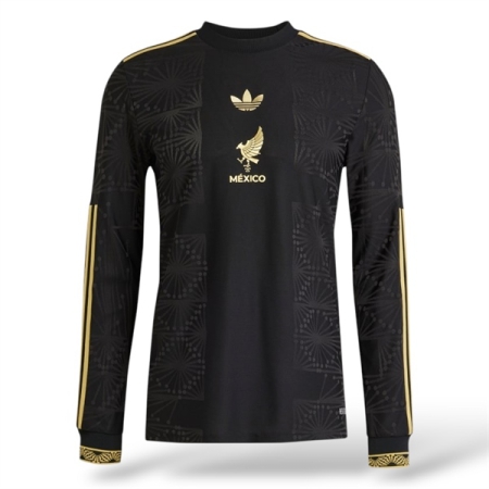 ÁO BÓNG ĐÁ ADIDAS ĐTQG MEXICO 24/25 PLAYER VERSION TAY DÀI - ĐEN “JM2534”