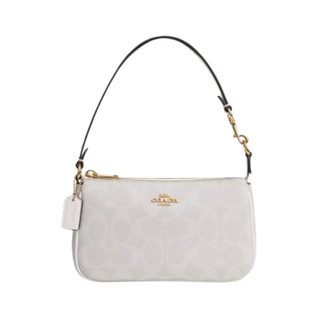 TÚI COACH NOLITA 19 IN SIGNATURE CANVAS - TRẮNG “CS442-IMRFF”
